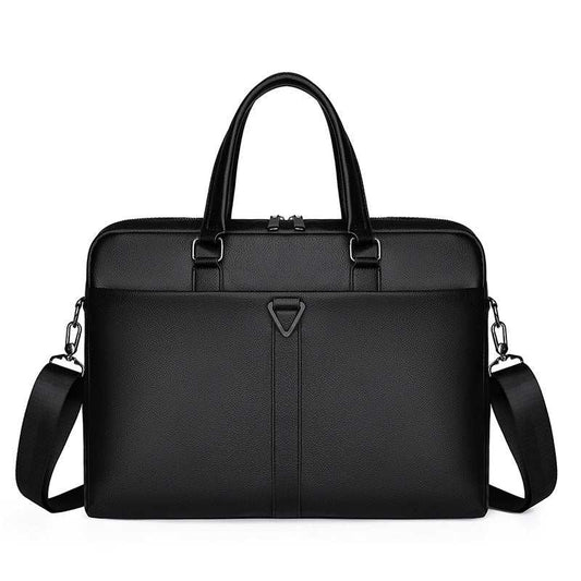 Men's PU Portable Oblique Span Business Briefcase Large Capacity Travel - AMIR BAGS INDIA PRIVATE LIMITED