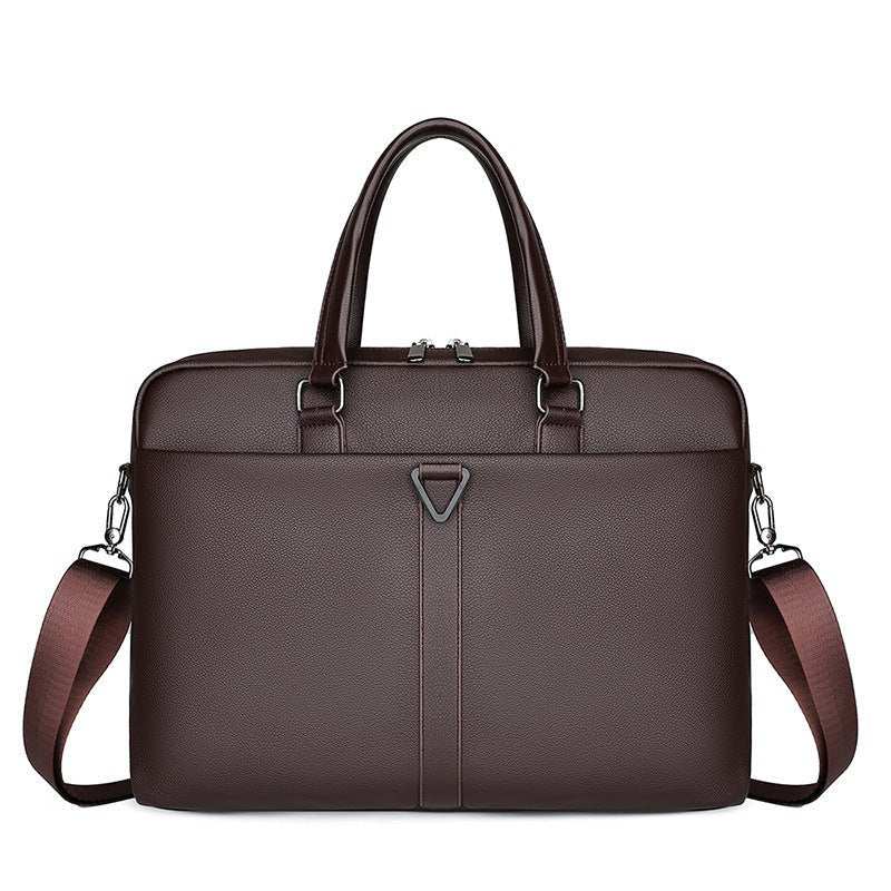 Men's PU Portable Oblique Span Business Briefcase Large Capacity Travel - AMIR BAGS INDIA PRIVATE LIMITED