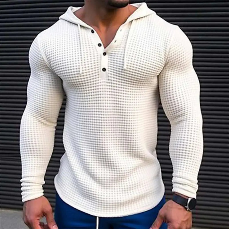Men's Pullover Casual Long Sleeve T-shirt Waffler Slim Tops Sweat-shirOverview:Unique design, stylish and beautiful.Good material, comfortable wear.A variety of colors, any choice.Product information:Pattern: solid color Pocket Style: DropshipmanAMIR BAGS INDIA PRIVATE LIMITEDnull