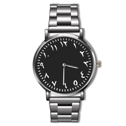 Men's Quartz Wristwatch With Steel Band - AMIR BAGS INDIA PRIVATE LIMITED