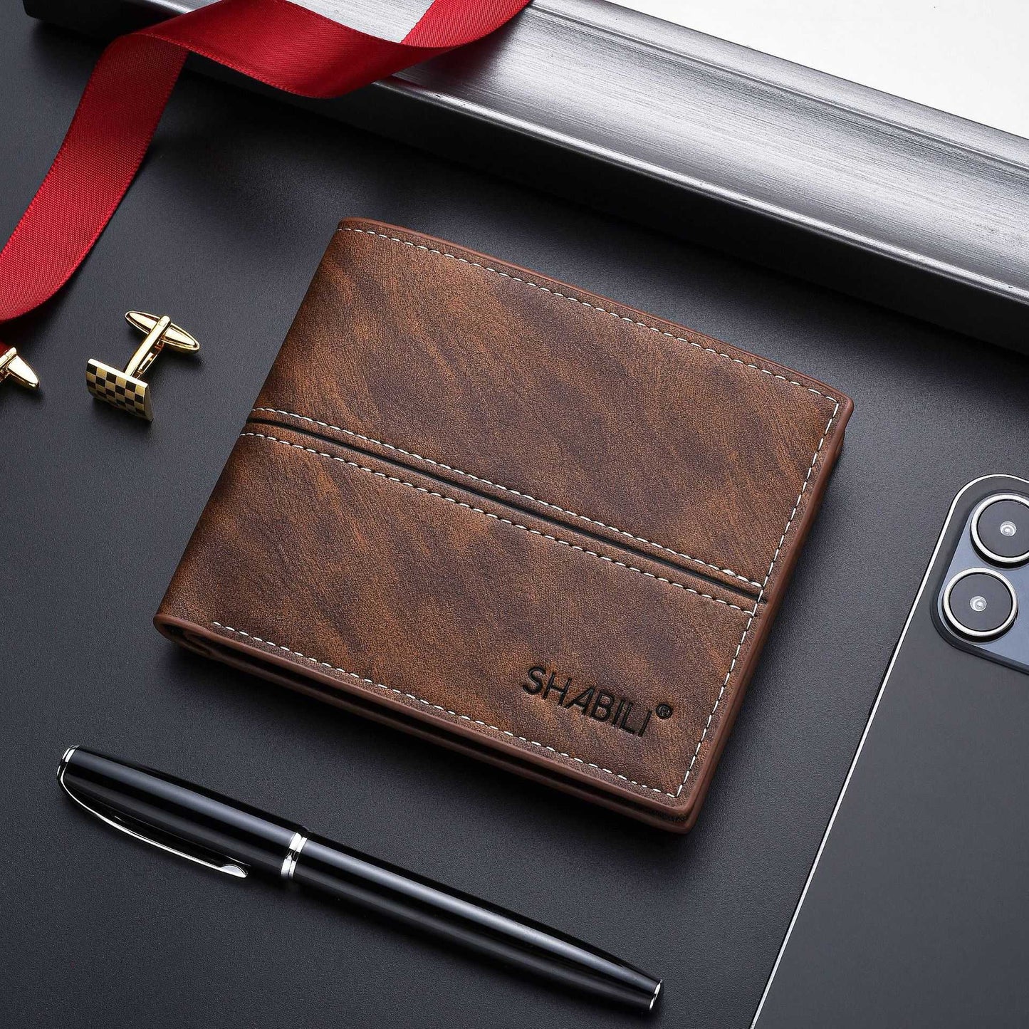 Men's Short Business Simple Fashion Soft Wallet - AMIR BAGS INDIA PRIVATE LIMITED