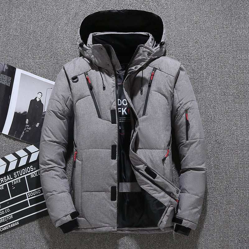 Men's Short Winter Thick White Duck Down Hooded Jacket Multi-pocket OuProduct information:Color: green, black, blue, gray, orangeSize: M,L,XL,XXL,XXL,XXXXL,5XL Version: RegularStyle: BasicFabric name: Polyester Fiber Applicable scenariDropshipmanAMIR BAGS INDIA PRIVATE LIMITEDnull