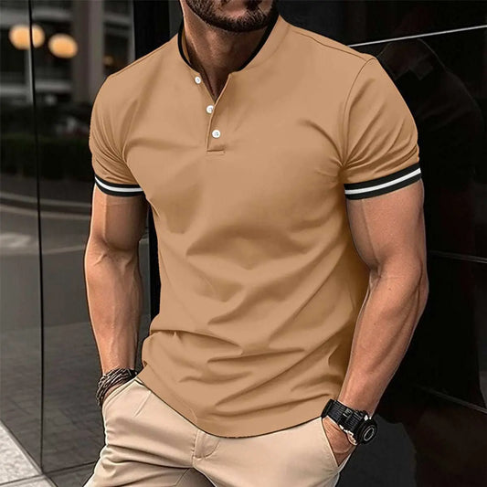 Men's Sports Button Pocket Short SleevedProduct information:Pattern: solid color Color: khaki, red, black, white Size: S,M,L,XL,XXL,XXXL Style: slim fit Main fabric composition: Polyester Fiber (polyester)DropshipmanAMIR BAGS INDIA PRIVATE LIMITEDnull