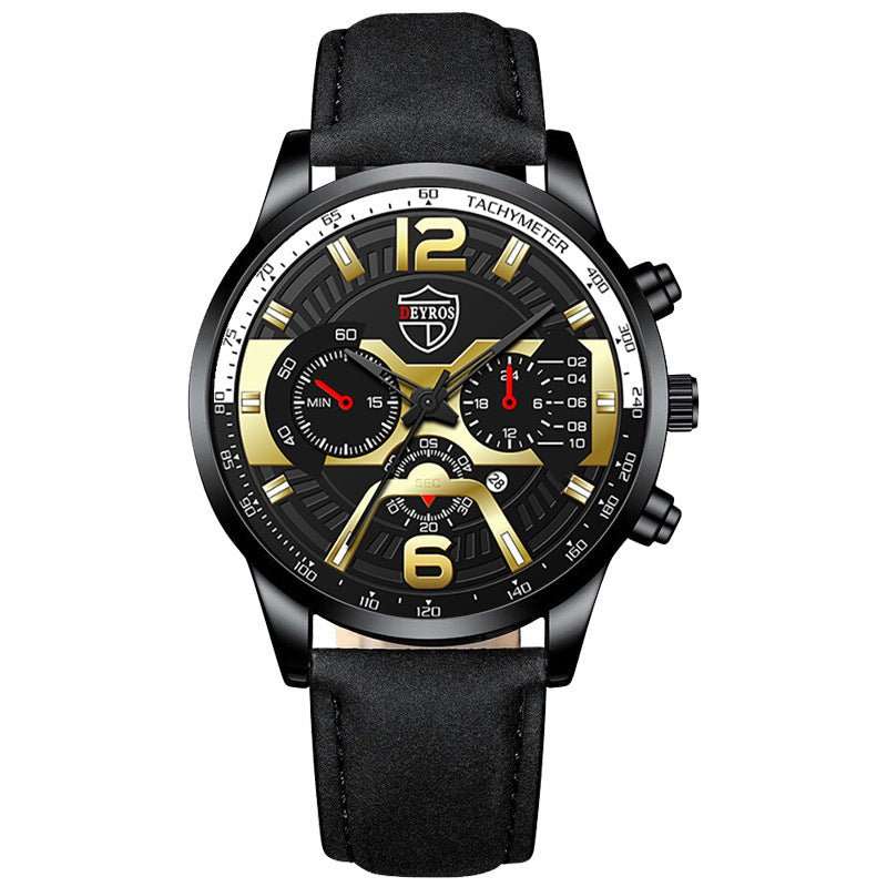 Men's Stainless Steel Calendar Quartz Watch - AMIR BAGS INDIA PRIVATE LIMITED
