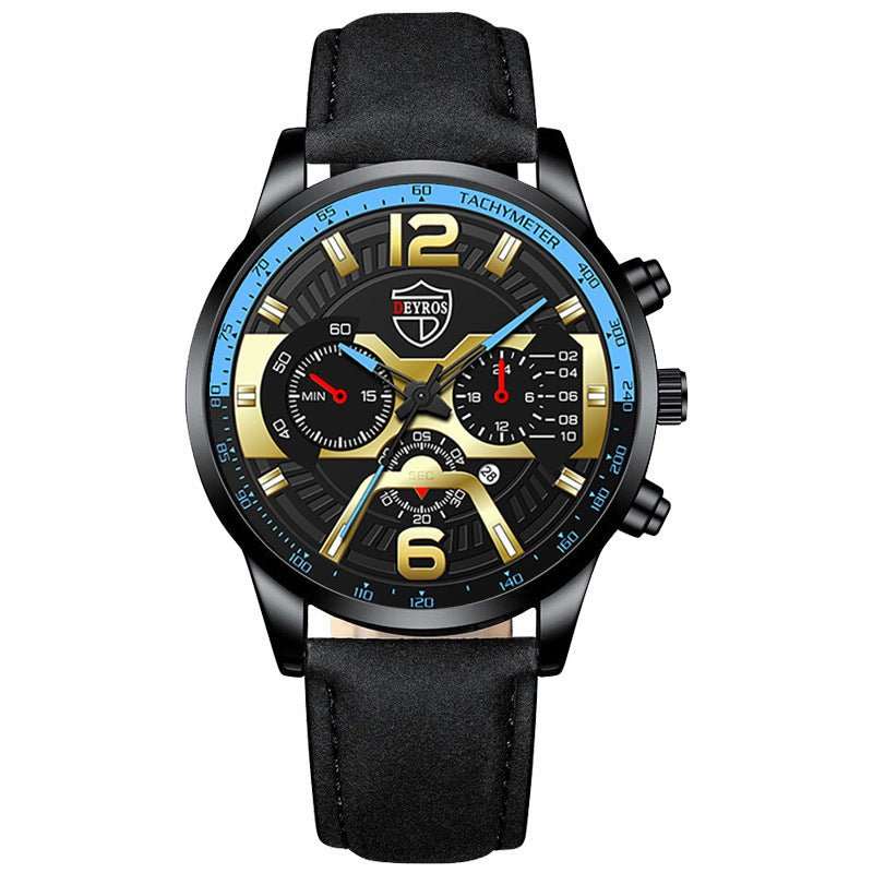 Men's Stainless Steel Calendar Quartz Watch - AMIR BAGS INDIA PRIVATE LIMITED