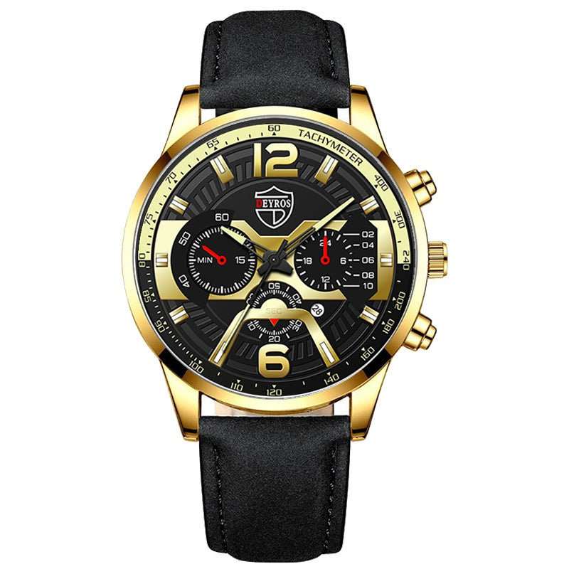 Men's Stainless Steel Calendar Quartz Watch - AMIR BAGS INDIA PRIVATE LIMITED