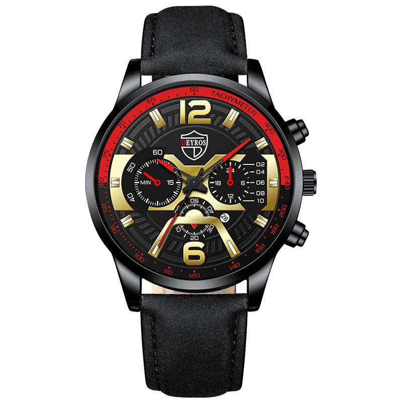 Men's Stainless Steel Calendar Quartz Watch - AMIR BAGS INDIA PRIVATE LIMITED