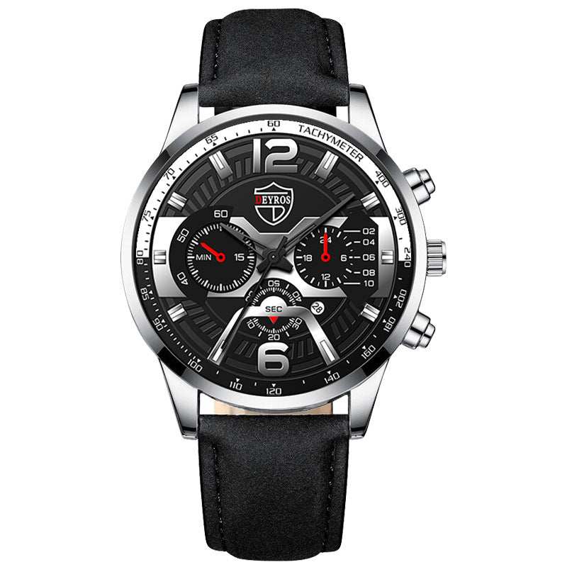 Men's Stainless Steel Calendar Quartz Watch - AMIR BAGS INDIA PRIVATE LIMITED