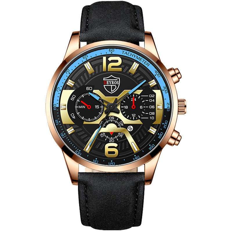 Men's Stainless Steel Calendar Quartz Watch - AMIR BAGS INDIA PRIVATE LIMITED