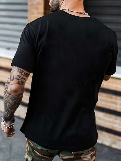 Men's T-shirt, Rock Print T-shirt, Summer Spring And Autumn Casual - AMIR BAGS INDIA PRIVATE LIMITED