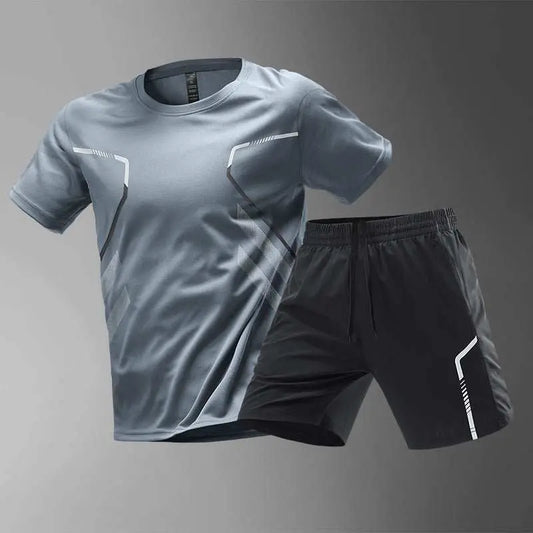 Men's T-shirts Sports Running T-shirt Color Block Men Quick - drying Breathable Short Sleeve Round Neck Active Tee Outdoor Workout - AMIR BAGS INDIA PRIVATE LIMITED
