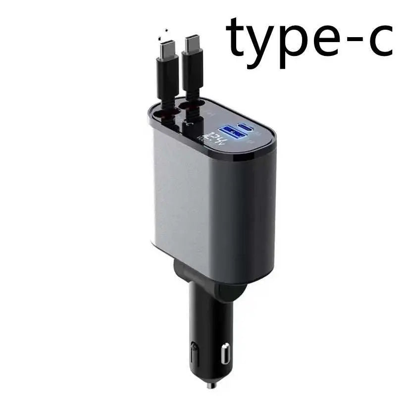 Metal Car Charger 100W Super Fast Charging Car Cigarette Lighter USB AOverview:1. Charging speed increased by 300% when getting in the car, charging when getting off the car, fully charged, super fast charging.2. Easy to retract and reDropshipmanAMIR BAGS INDIA PRIVATE LIMITEDnull