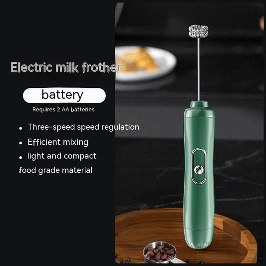 Milk Frother Egg Beater Coffee Frother Household Electric Milk Stirring Battery Handheld Blender - AMIR BAGS INDIA PRIVATE LIMITED