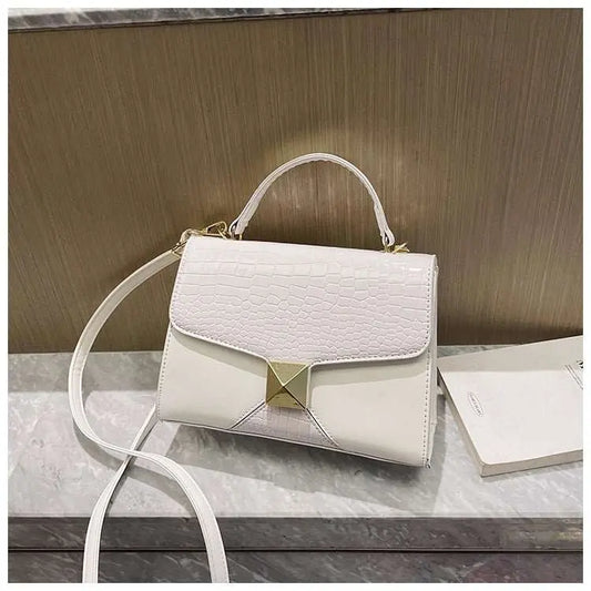 Mining Stone Pattern Stitching Square Pouch Women's Classic All - match Niche Shoulder Bag - AMIR BAGS INDIA PRIVATE LIMITED