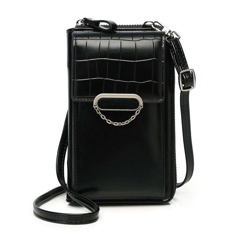 Mobile Phone Bag For Women Chain Stone Pattern Design Shoulder Bags - AMIR BAGS INDIA PRIVATE LIMITED