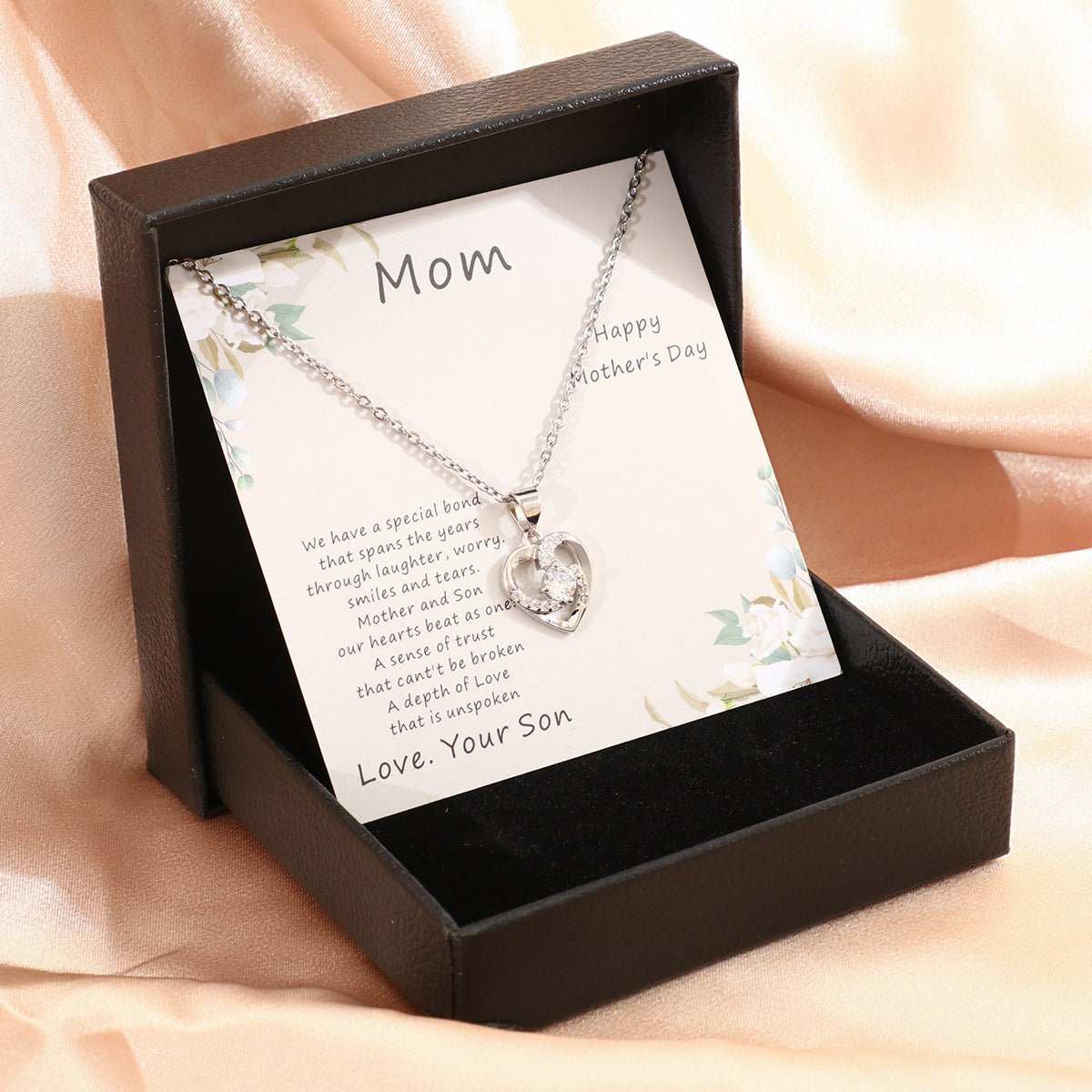 Mother's Day Necklace Gift Box Love Necklace For Women Fine Jewelry Women Accessories Fashion Jewelry - AMIR BAGS INDIA PRIVATE LIMITED