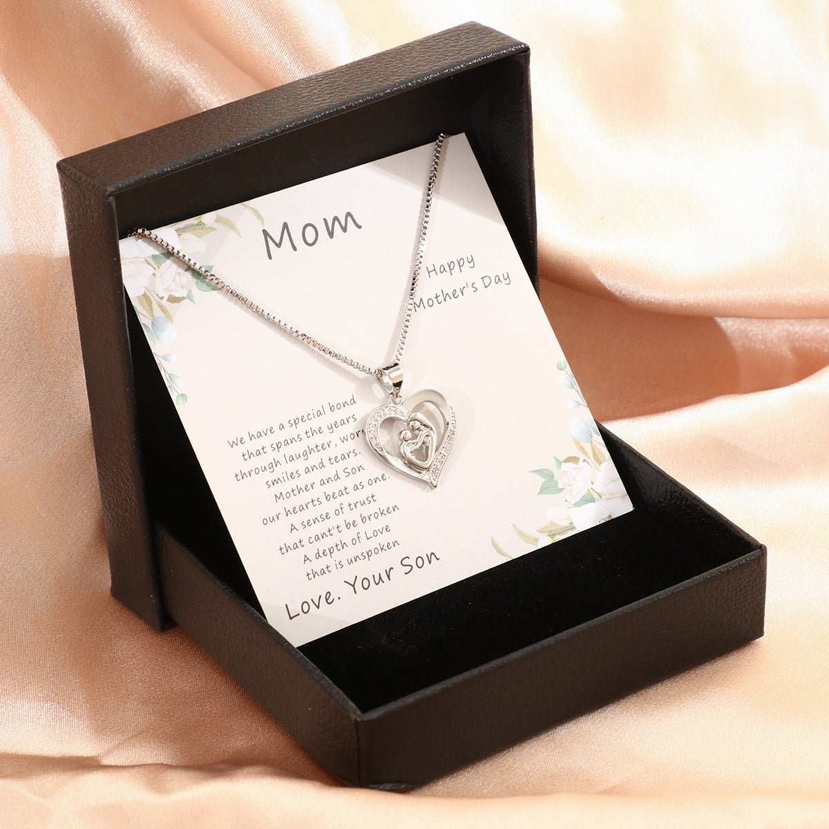 Mother's Day Necklace Gift Box Love Necklace For Women Fine Jewelry Women Accessories Fashion Jewelry - AMIR BAGS INDIA PRIVATE LIMITED