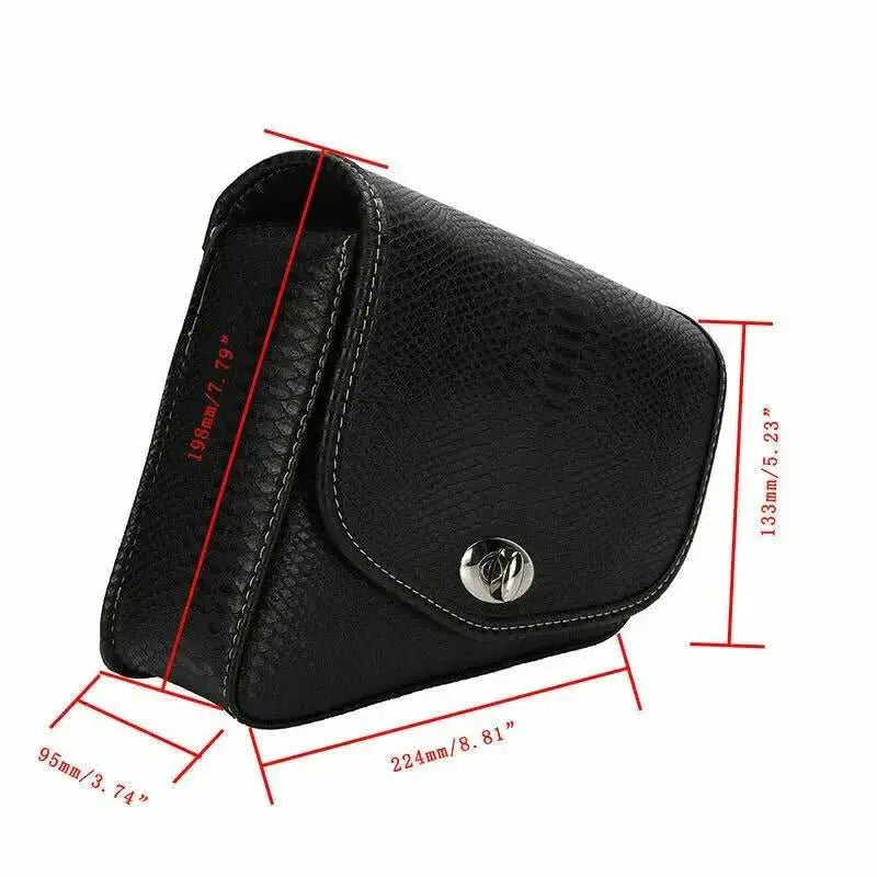 Motorcycle PU Leather Luggage Side Saddle Bag For Harley Sportster XL883 1200 Left Right Black Saddlebag Motorbike Accessories - AMIR BAGS INDIA PRIVATE LIMITED