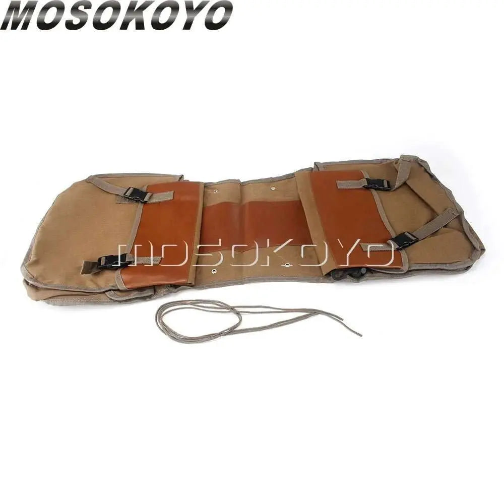Motorcycle Saddlebag Luggage Bag Canvas Panniers Box Scooter Bicycle Stroage Bag For Honda Shadow Suzuki DR Bonneville Sportster - AMIR BAGS INDIA PRIVATE LIMITED