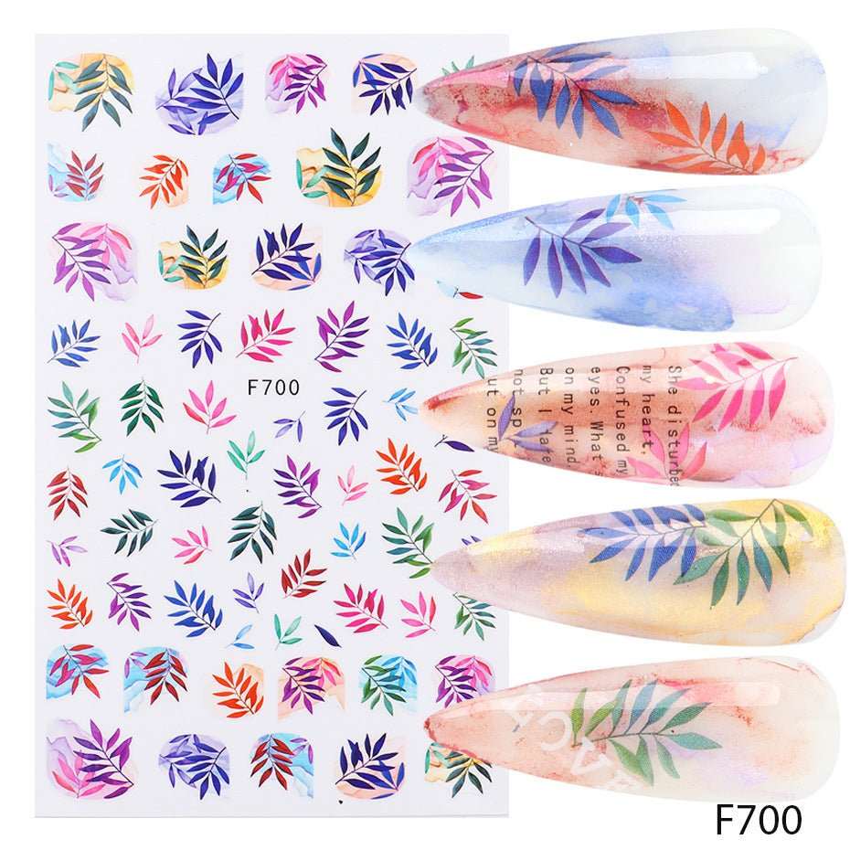 Nail Stickers Floral Series Nails - AMIR BAGS INDIA PRIVATE LIMITED