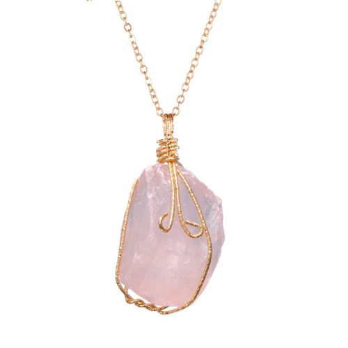 Natural Gemstone Necklace Chakra Stone Pendant Energy Healing Crystal - AMIR BAGS INDIA PRIVATE LIMITED
