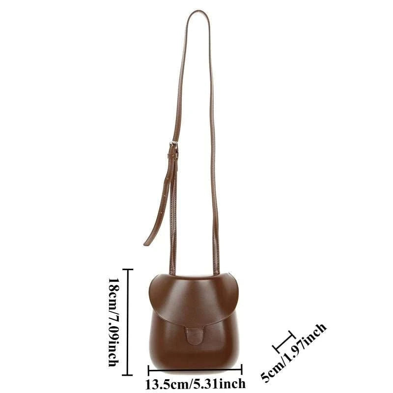 Net red 2025 new ins super fire mini bag Korean retro saddle bag single shoulder crossbody hitchhiking cell phone bag female - AMIR BAGS INDIA PRIVATE LIMITED