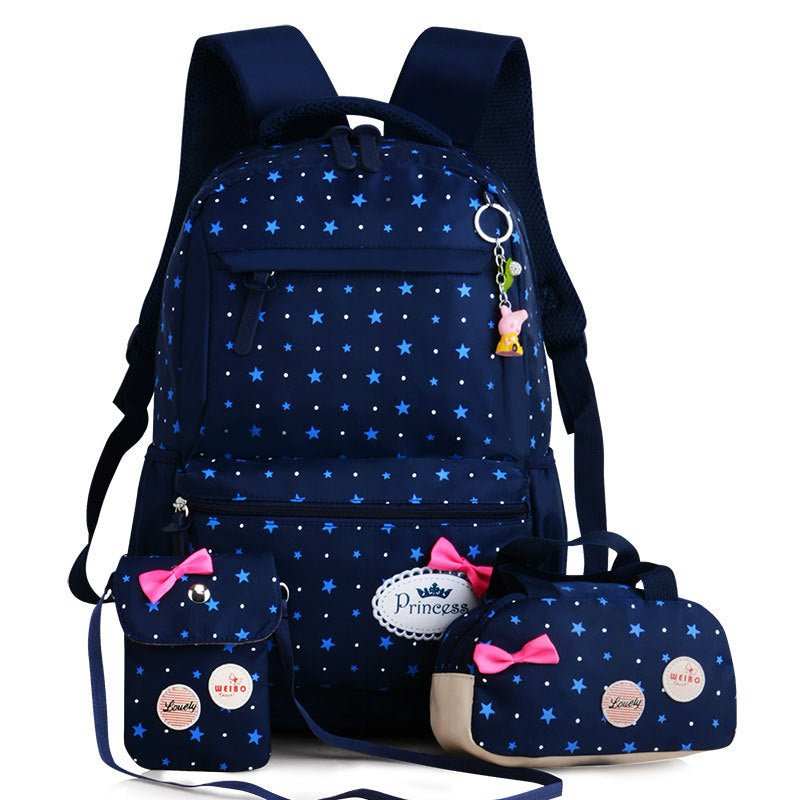 New Korean children's schoolbag schoolbag, schoolbag, schoolbag, lovely girl, three pieces of 3 - 4 - 5 grade Backpack - AMIR BAGS INDIA PRIVATE LIMITED