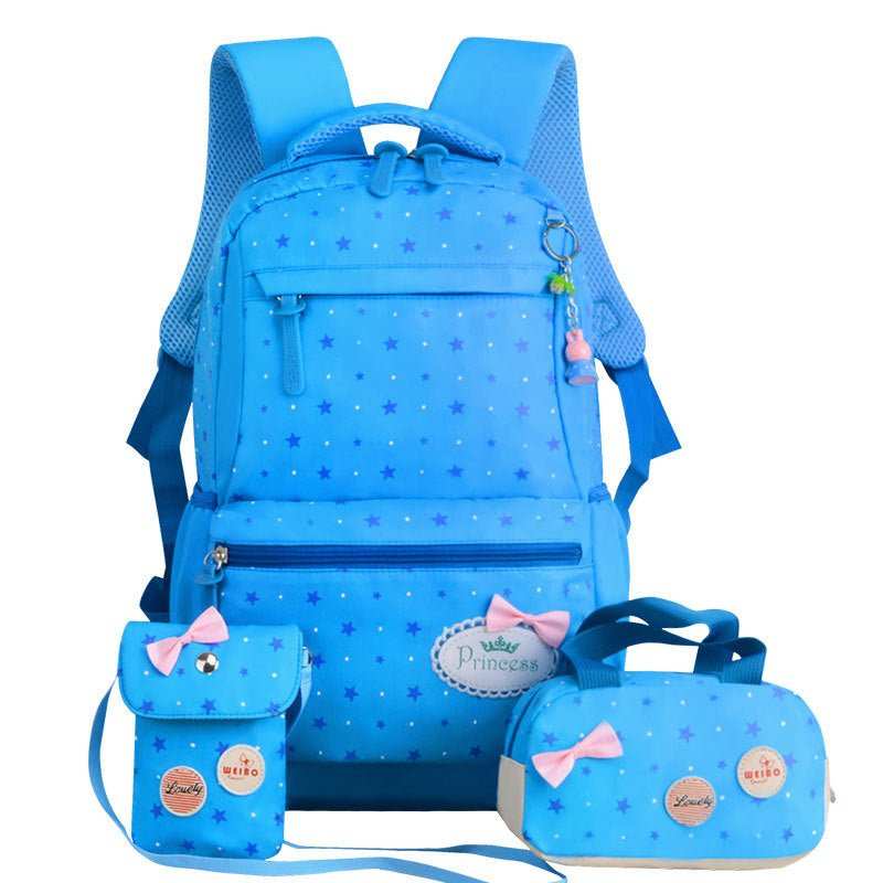 New Korean children's schoolbag schoolbag, schoolbag, schoolbag, lovely girl, three pieces of 3 - 4 - 5 grade Backpack - AMIR BAGS INDIA PRIVATE LIMITED