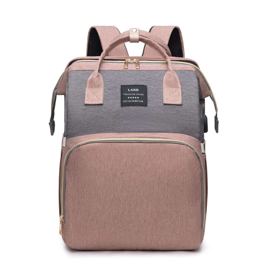 New Mummy Baby Crib Backpack Large Capacity Out Milk Insulated Bag Women - AMIR BAGS INDIA PRIVATE LIMITED