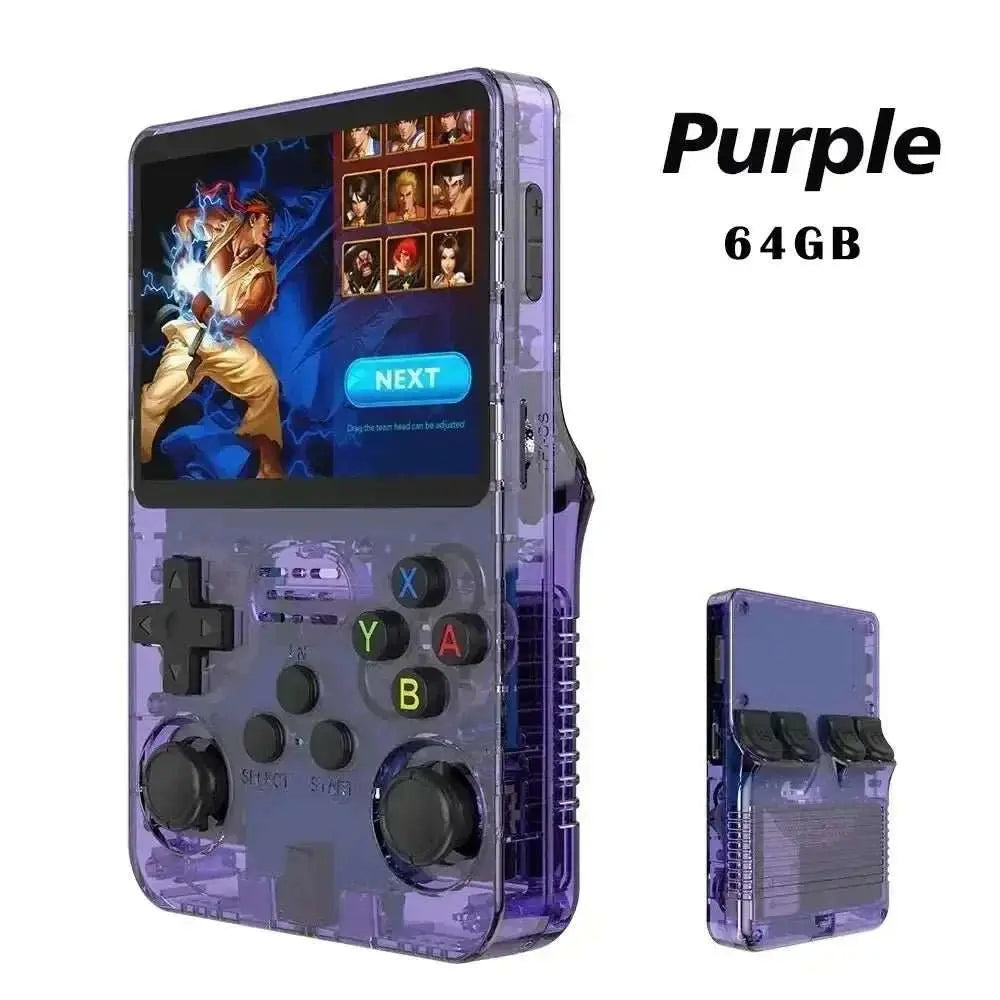 New R36S Retro Handheld Video Game Console System 3.5 - inch IPS Screen Portable Pocket Video Player 128GB 20000+ Games Boy Gifts - AMIR BAGS INDIA PRIVATE LIMITED
