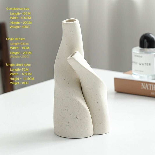 Nordic Home Decoration Ornaments Ceramic Vases - AMIR BAGS INDIA PRIVATE LIMITED