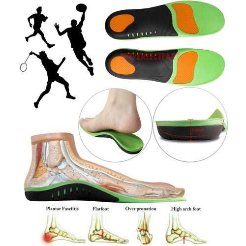 Orthotic Shoe Insoles Inserts Flat Feet High Arch Support For Plantar - AMIR BAGS INDIA PRIVATE LIMITED