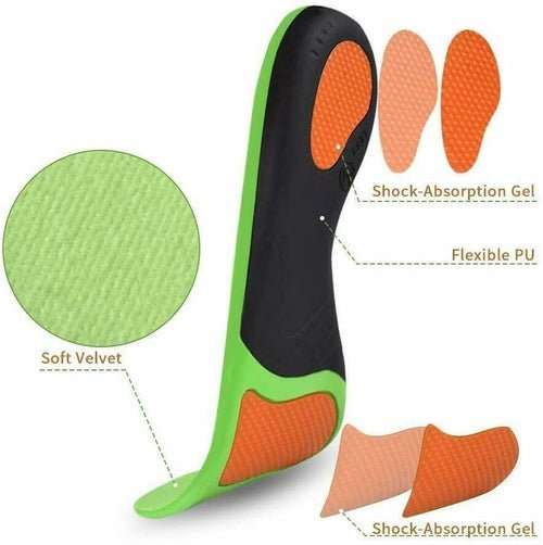 Orthotic Shoe Insoles Inserts Flat Feet High Arch Support For Plantar - AMIR BAGS INDIA PRIVATE LIMITED