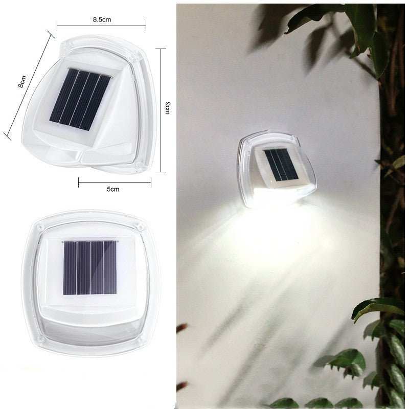 Outdoor Solar Courtyard Small Wall Lamp Garden Waterproof Rail Guarding Lamp Home Villa Wall Vintage Ornament Small Night Lamp - AMIR BAGS INDIA PRIVATE LIMITED