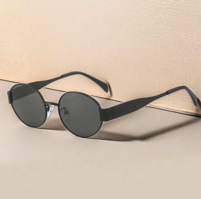 Oval Sunglasses Women's Metal Vintage Sunglasses - AMIR BAGS INDIA PRIVATE LIMITED