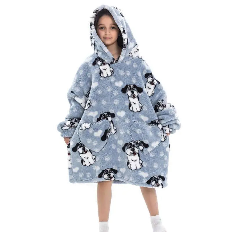 Oversized Thermal Sweatshirt Lazy Sweatshirt Kids - AMIR BAGS INDIA PRIVATE LIMITED