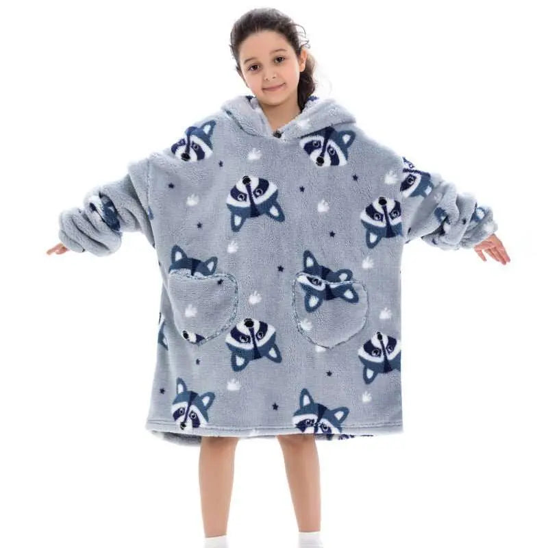 Oversized Thermal Sweatshirt Lazy Sweatshirt Kids - AMIR BAGS INDIA PRIVATE LIMITED