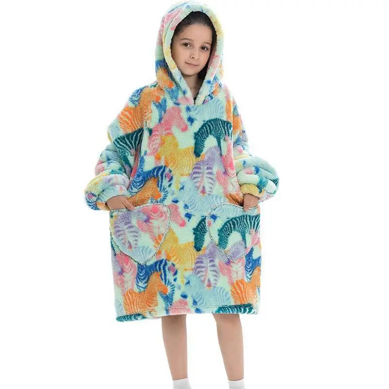 Oversized Thermal Sweatshirt Lazy Sweatshirt Kids - AMIR BAGS INDIA PRIVATE LIMITED