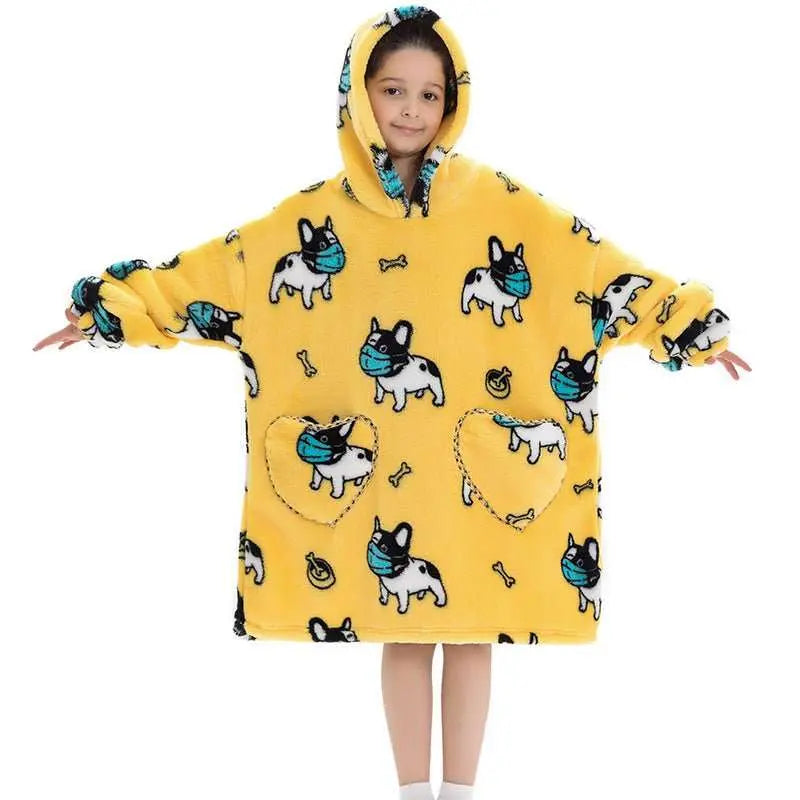 Oversized Thermal Sweatshirt Lazy Sweatshirt Kids - AMIR BAGS INDIA PRIVATE LIMITED