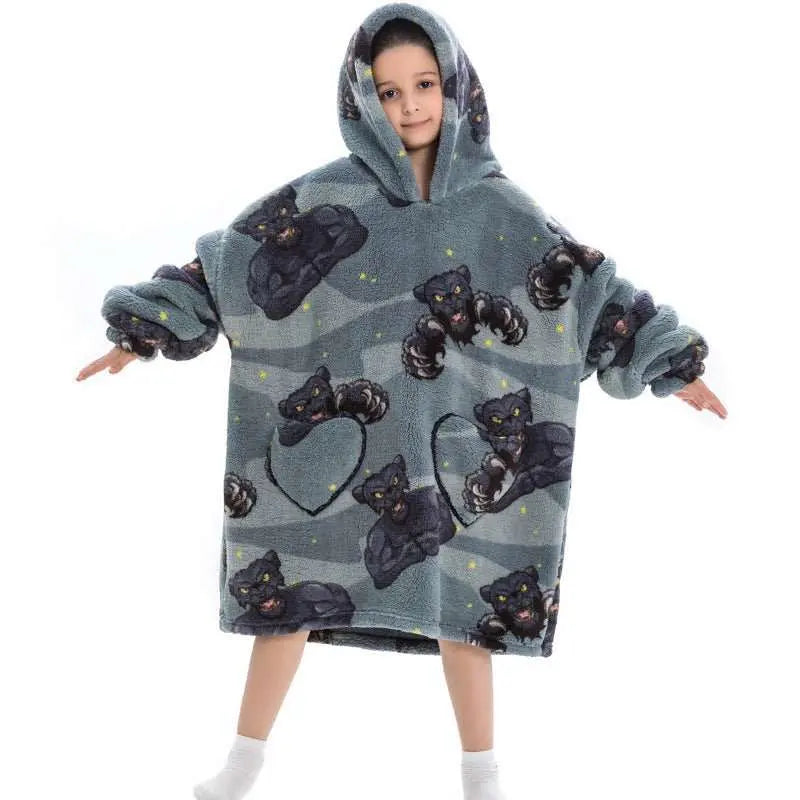 Oversized Thermal Sweatshirt Lazy Sweatshirt Kids - AMIR BAGS INDIA PRIVATE LIMITED