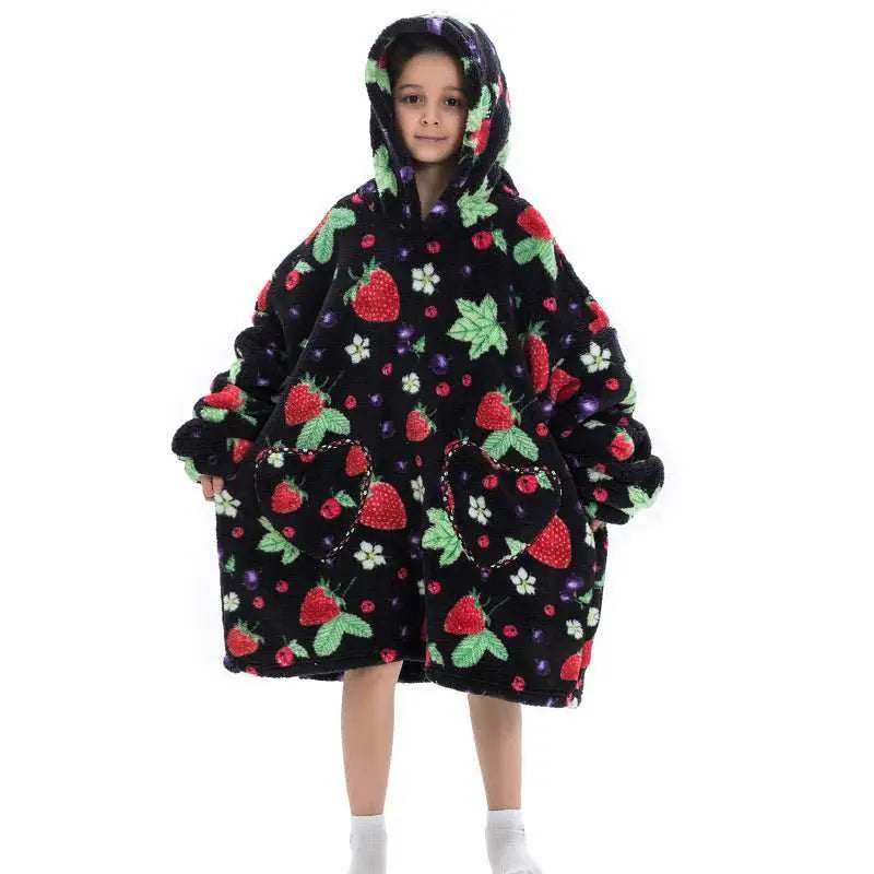 Oversized Thermal Sweatshirt Lazy Sweatshirt Kids - AMIR BAGS INDIA PRIVATE LIMITED