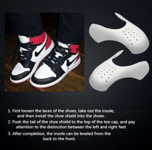 Pair Sneaker Shoe Anti Crease Protector Decreaser Toe Force Creasing - AMIR BAGS INDIA PRIVATE LIMITED