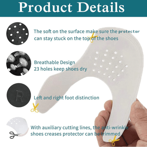Pair Sneaker Shoe Anti Crease Protector Decreaser Toe Force Creasing - AMIR BAGS INDIA PRIVATE LIMITED