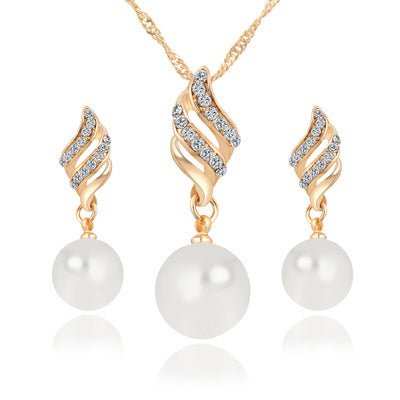 Pearl Stud Necklace Set - AMIR BAGS INDIA PRIVATE LIMITED