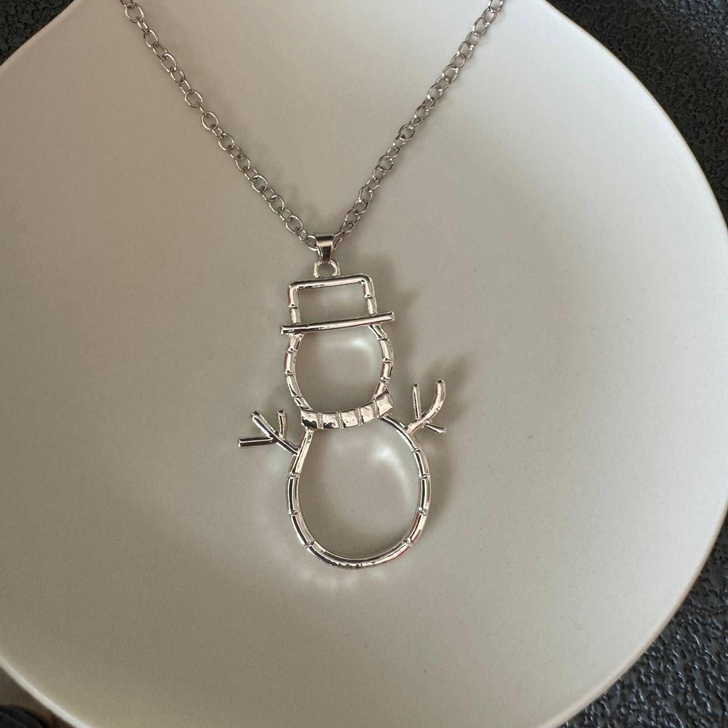 Personalized Snowman Earrings And Pendant Fashion Simple Christmas Hollow Necklace For Women Jewelry - AMIR BAGS INDIA PRIVATE LIMITED