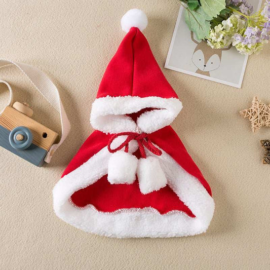 Pets Christmas Cloak Red Shawl Pet Products - AMIR BAGS INDIA PRIVATE LIMITED