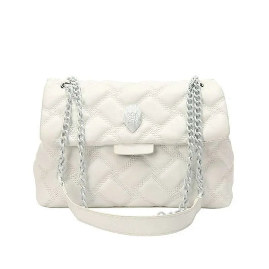 Plaid Embossed Chain Personality Shoulder Bag - AMIR BAGS INDIA PRIVATE LIMITED