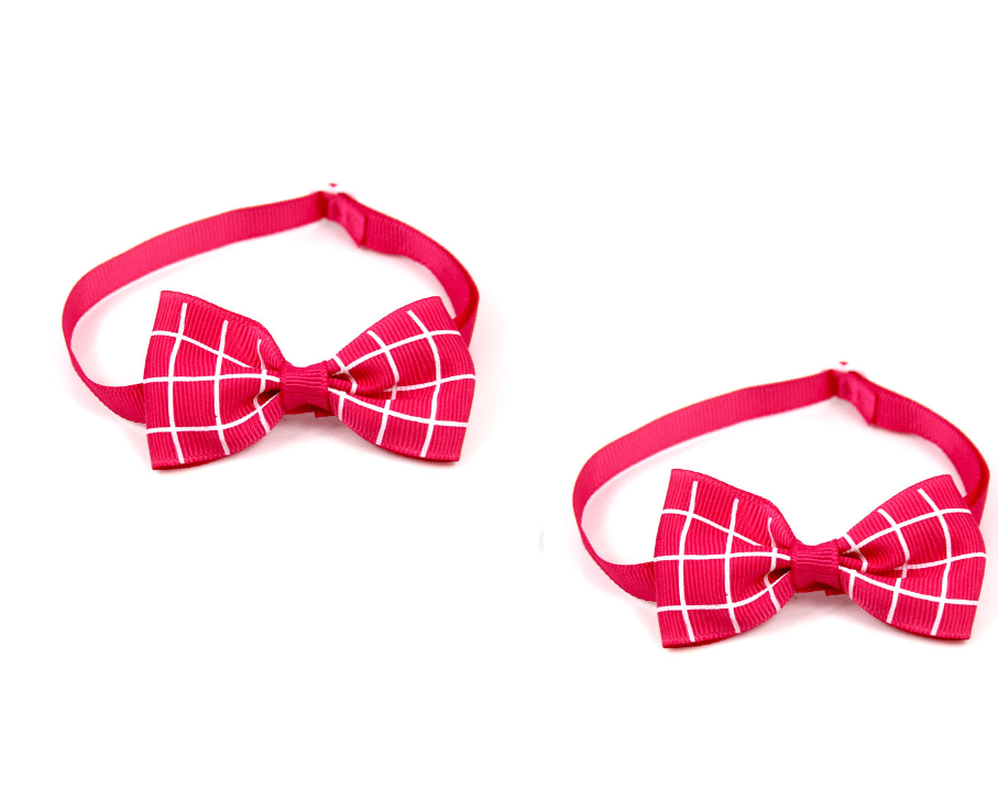 Plaid Pet Tie Cat Dog Scarf Accessories Pet Accessories - AMIR BAGS INDIA PRIVATE LIMITED