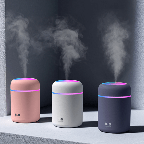 Portable Air Humidifier Aroma Essential Oil Diffuser for Car Home - AMIR BAGS INDIA PRIVATE LIMITED