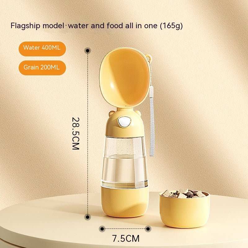 Portable Dog Water Bottle Food And Water Container For Pet Pets Feeder Bowl Outdoor Travel Drinking Bowls Water Dispenser - AMIR BAGS INDIA PRIVATE LIMITED